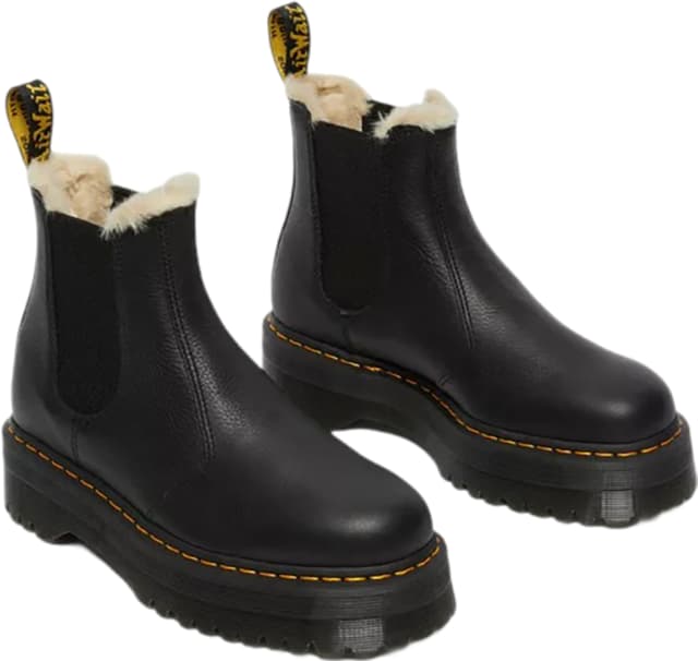 2976 Quad Dr Martens Chelsea Boots Faux Fur Martens 2976 Faux Fur