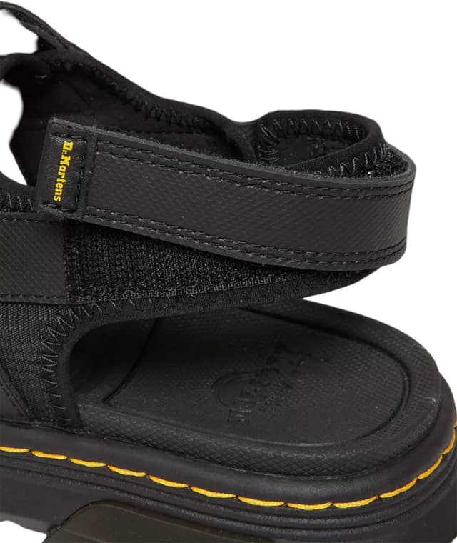 靴 Dr.Marten Forster Dr. Martens Unisex-Adult Forster Poly Rip Stop Sandal, Black