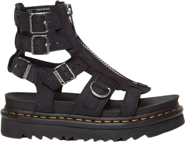 Dr Martens★OLSON ZIPPED LEATHER ストラップ サンダル★BLACK Dr Martens☆OLSON ZIPPED LEATHER ストラップ サンダル☆BLACK