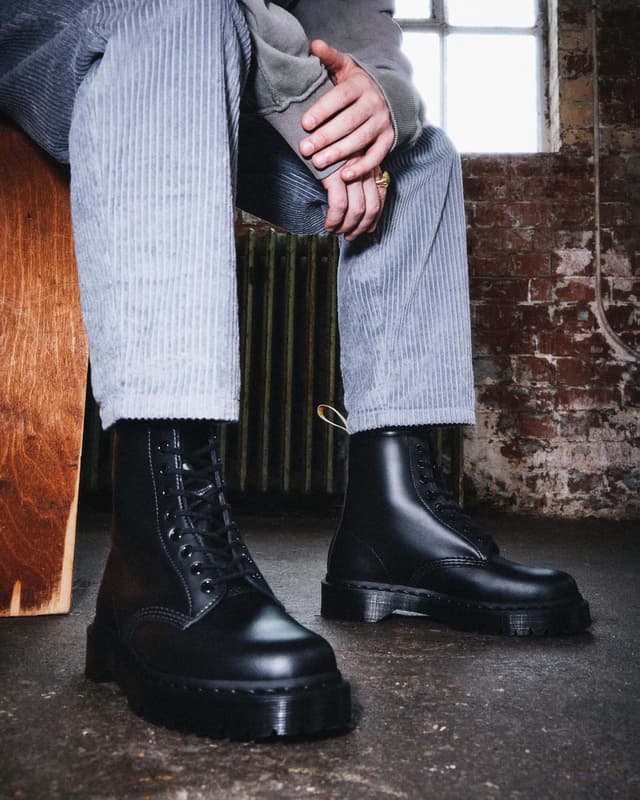 Dr. Martens Vegan 1460 Bex Mono Lace Up Boots - Unisex | The