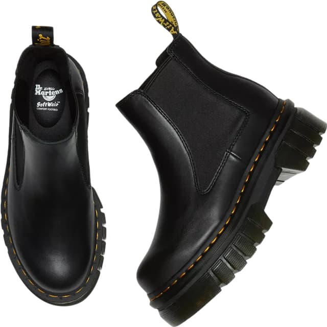 Dr. Martens Audrick Nappa Leather Platform Chelsea Boots