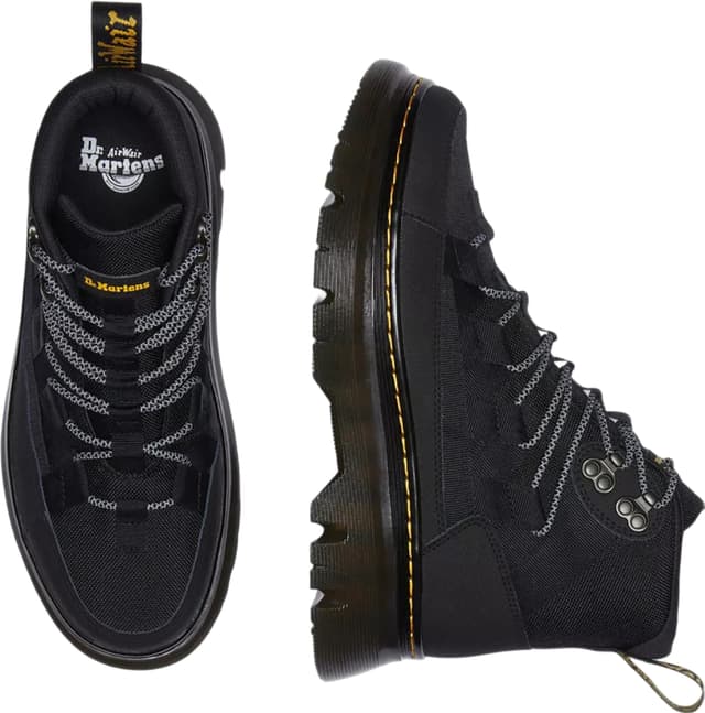 Dr. Martens Boury ブラック 8 UK Dr. Martens Boury Unisex Leather Boots – Full-Grain Leather