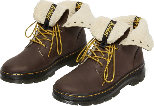 Dr. Martens Combs Leather Fold-Down Winter Boots - Unisex