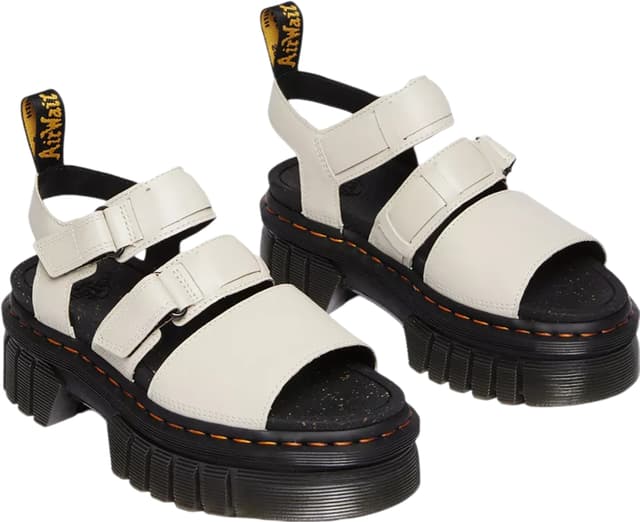 Dr. Martens Ricki Nappa Lux Leather 3-Strap Platform Sandals