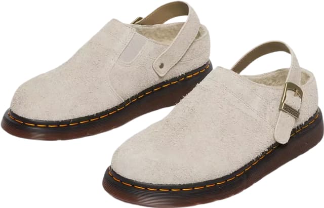 Dr. Martens Isham Faux Shearling Lined Suede Mules - Unisex