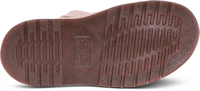 靴 Dr.Martens ISHAM VINTAGE TAUPE UK6 Isham Faux Shearling Lined Suede Mules in Vintage Taupe | Dr