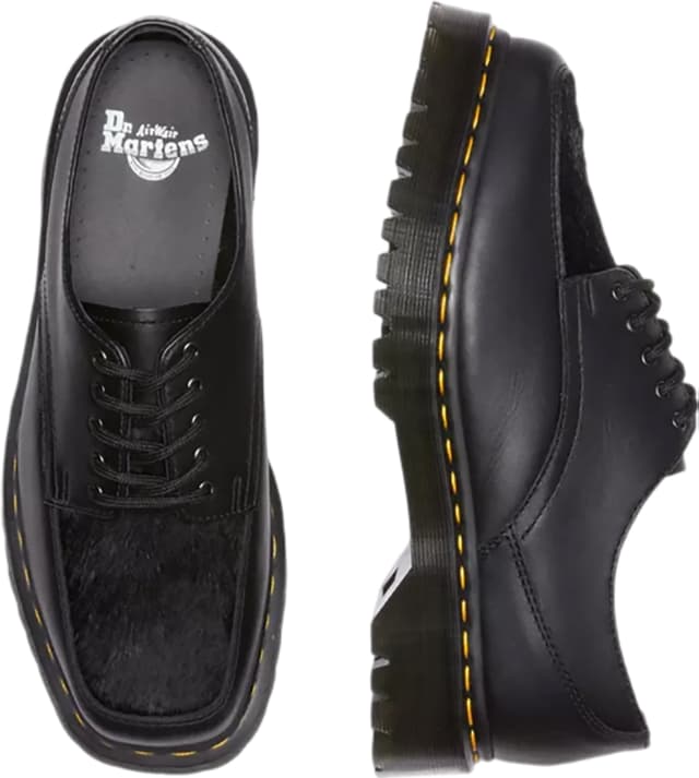 Dr. Martens 5-Eye Bex Square Toe Hair-On & Leather Shoes