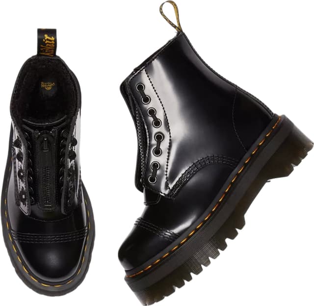 Dr. Martens Sinclair Faux Fur Lined Buttero Leather Platform