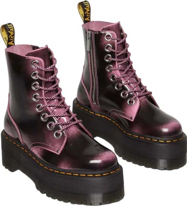 Dr. Martens Jadon Lace-Up Boots＊バーガンディ Jadon Boot Smooth Leather Platforms in Black | Dr. Martens