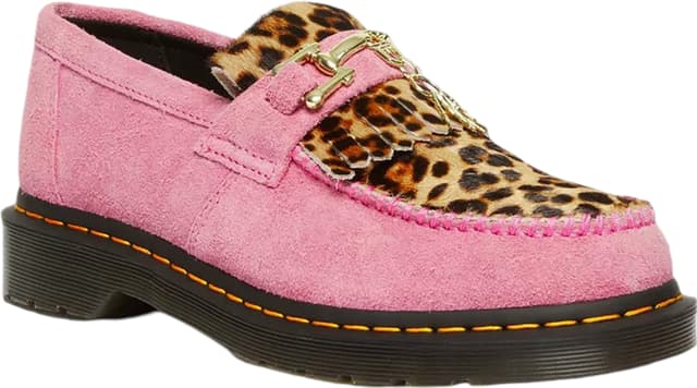 Dr. Martens Adrian Hair-On Leopard Snaffle Loafers - Unisex | The
