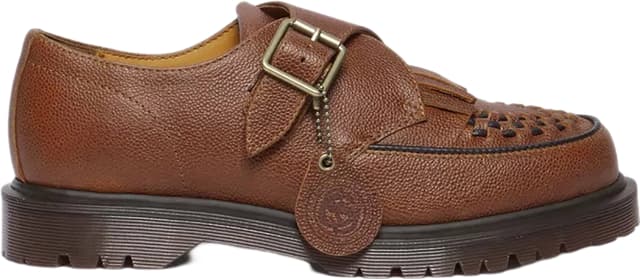 Dr. Martens Ramsey Woven Smooth Leather Platform Creepers