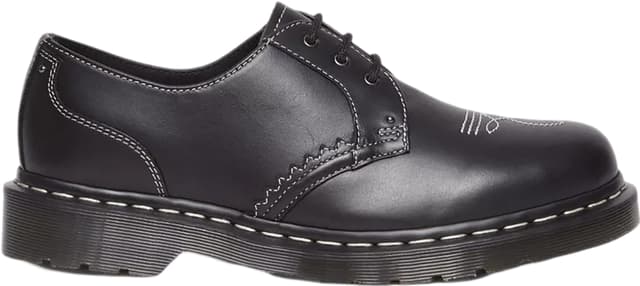 Black Vegan 8053 Quad Mono Oxfords by Dr. Martens on Sale