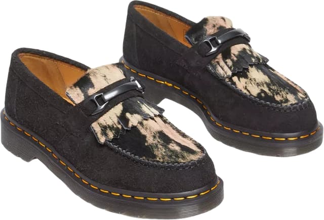 Dr. Martens Adrian Snaffle Suede and Hair-On Loafers - Unisex