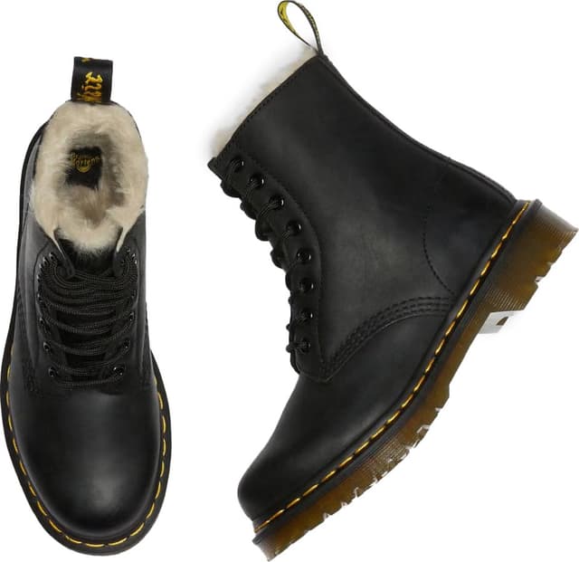 ミドルブーツ DR.MARTENS Women Boots 1460SERENABLACK Black 1460 Women's Patent Leather Lace Up Boots in Black | Dr. Martens