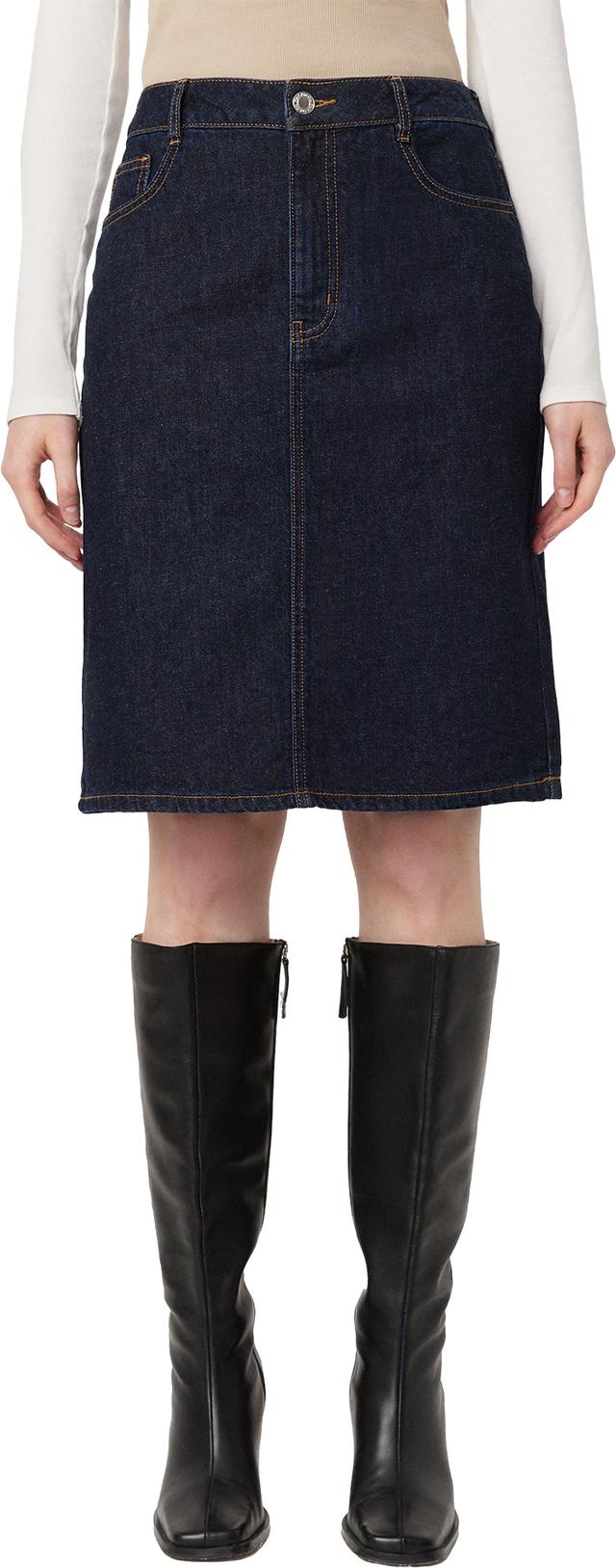 【PORTERNA】Gron mid-length skirt ponte pencil skirt knee length stretch fabric size inclusive