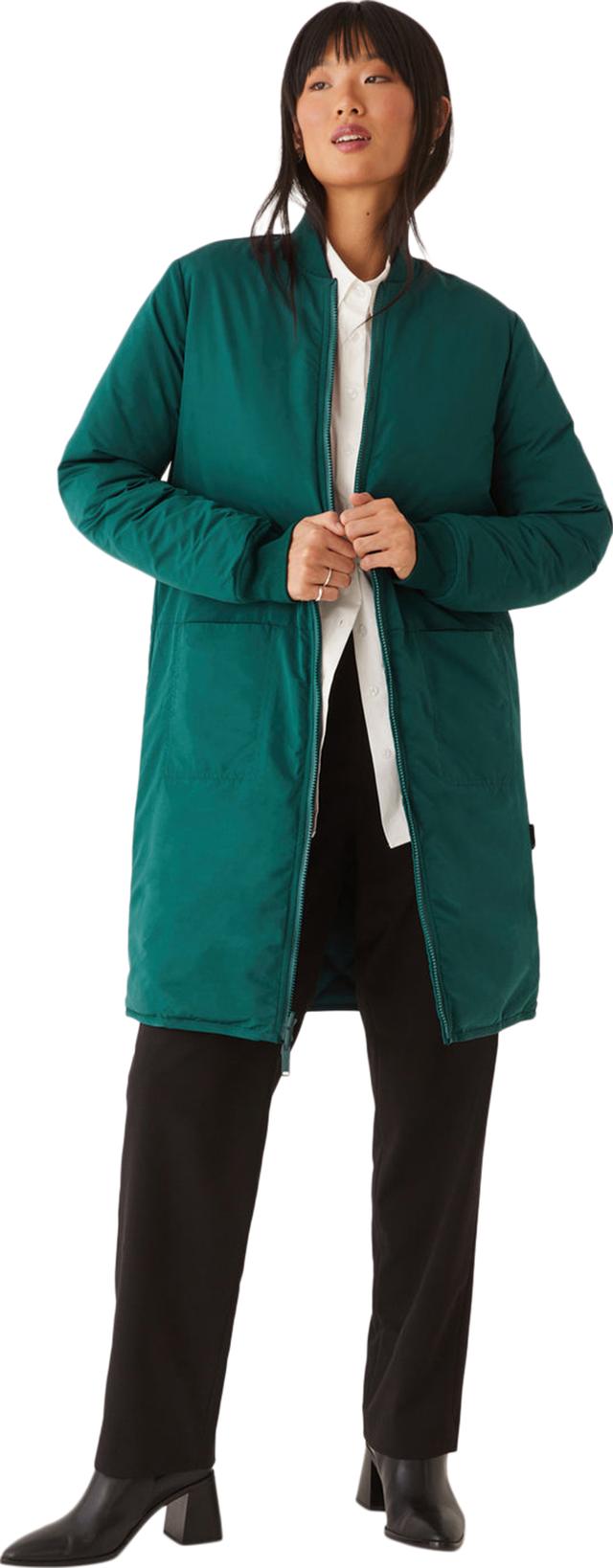Frank And Oak Skyline Reversible Maxi Bomber Jacket - Women's