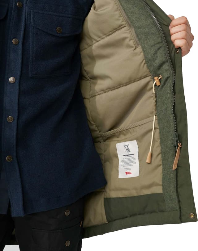 ラフィンコフィンページ Fjällräven Singi Wool Padded Parka - Men's | Altitude Sports