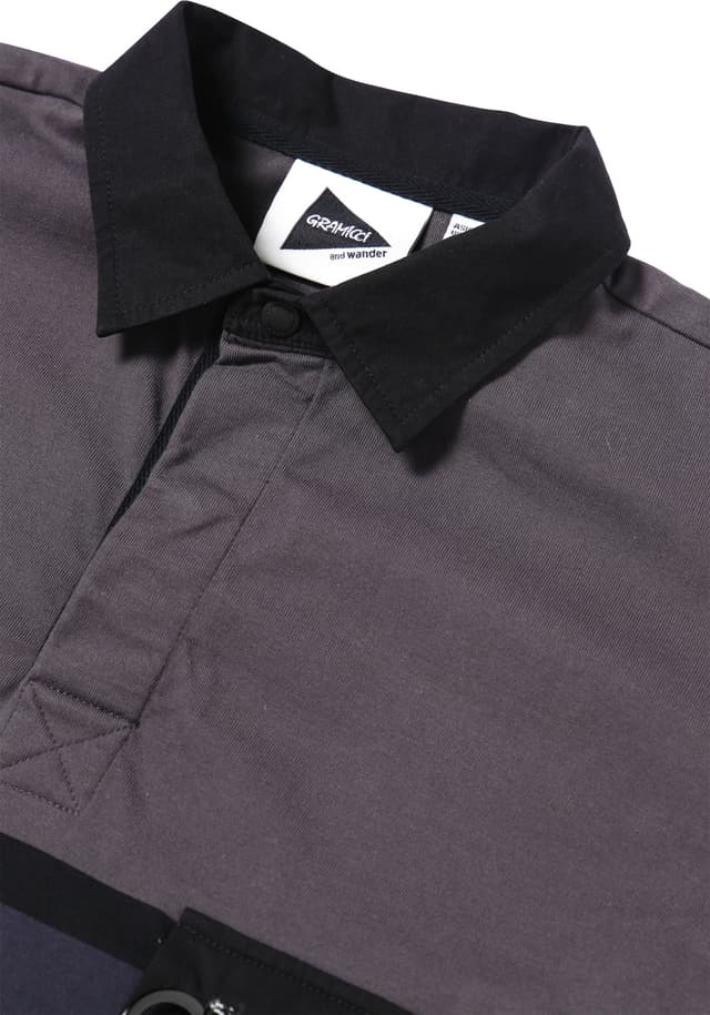 トップス GRAMICCI and wander TECH RUGBY SHIRT and wander】GRAMICCI × and wander tech rugby shirt(5745184518