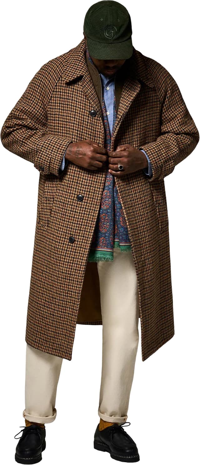 Gloverall Hynes Harris Tweed Coat - Men's | Altitude Sports