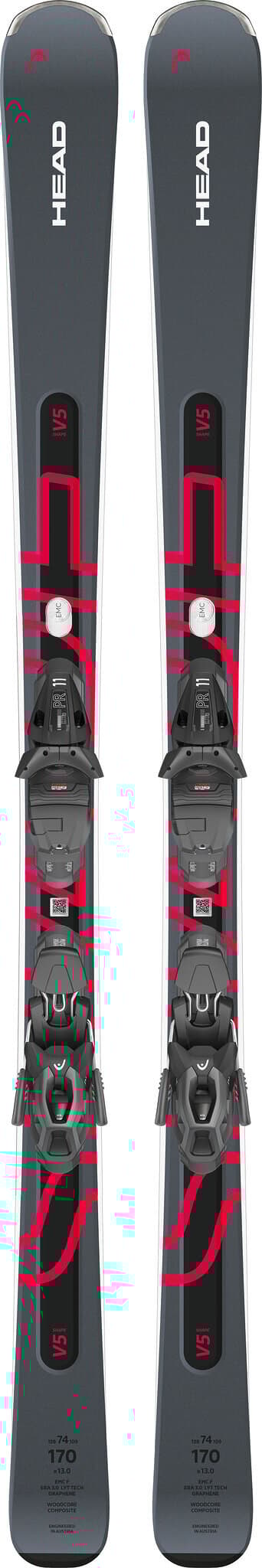 HEAD Worldcup Rebels e.SLR Skis with PR 11 GW Ski Bindings