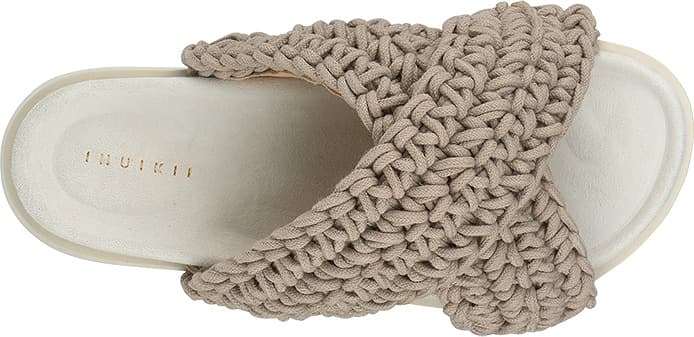 Sandales Femme En Cuir Tissé Marron – Marque REPORT – Taille 10 US – Talon Compensé – Occasion
