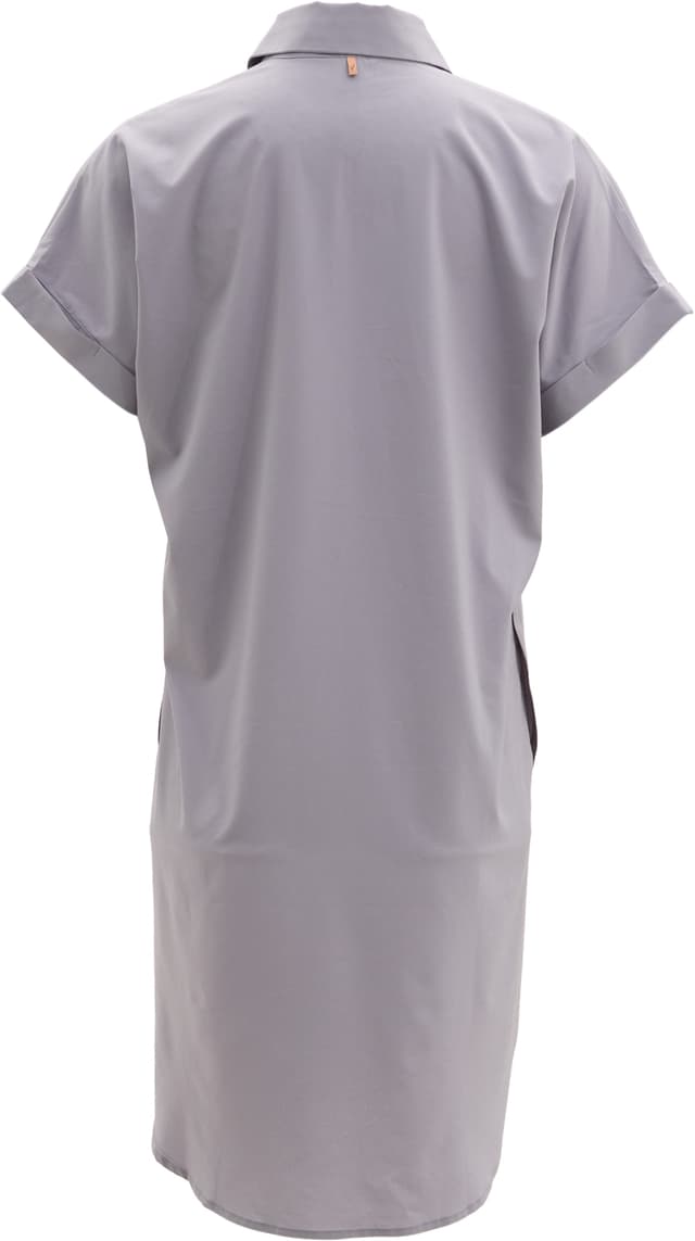 【ミル】FLUTED SHORT SLEEVE SHIRT DRESS Indyeva Frivol Knee Length Short Sleeve Shirt Dress - Women's