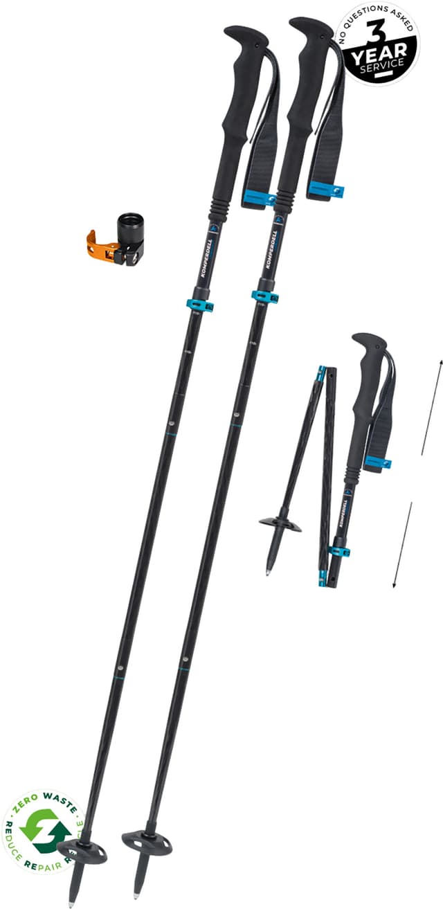 Komperdell FX Lite Carbon Vario Approach Compact Poles | Altitude