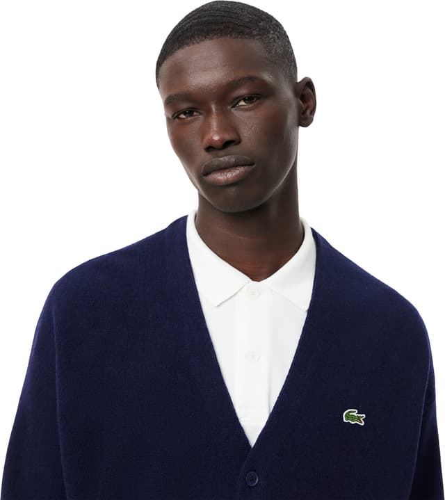Lacoste Relaxed Fit Wool Cardigan - Men's | Altitude Sports