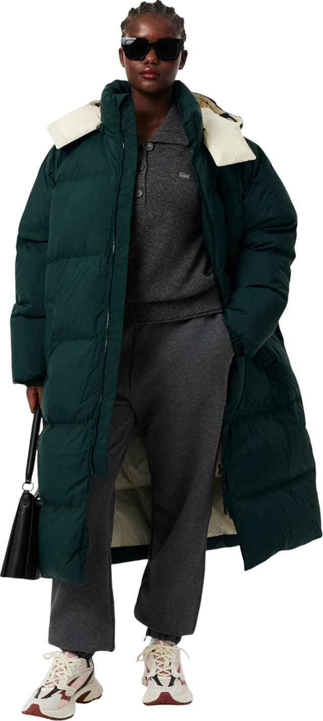 Lacoste Long Oversized Down Jacket - Women's | Altitude Sports Lacoste Long Oversized Down Jacket - Women's | Altitude Sports