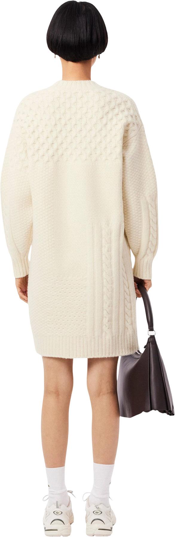 Lacoste Patchwork Effect Wool Sweater Dress - Women's | Altitude