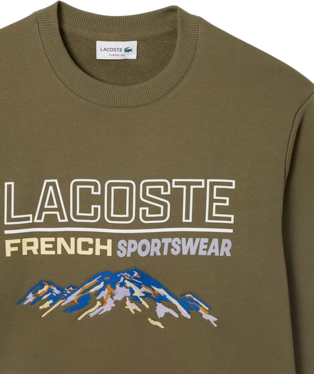 Lacoste Embroidered Motif Fleece Sweatshirt - Men's | Altitude Sports