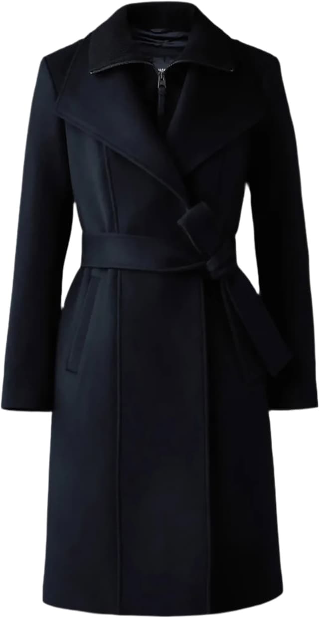 Mackage Shia-SLB 2-in-1 Double-Face Wool Coat with Removable Bib