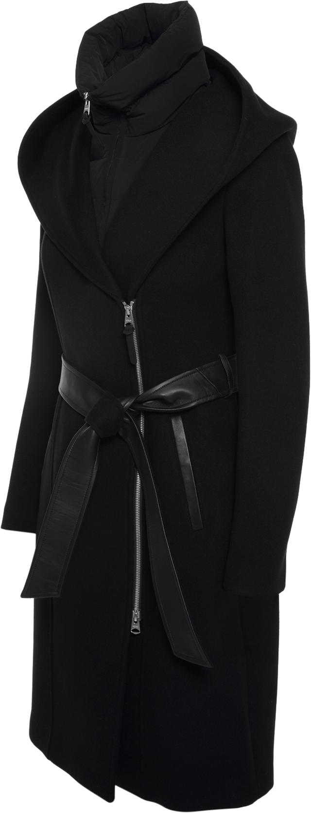 Mackage Shia-SLB 2-in-1 Double-Face Wool Coat with Removable Bib
