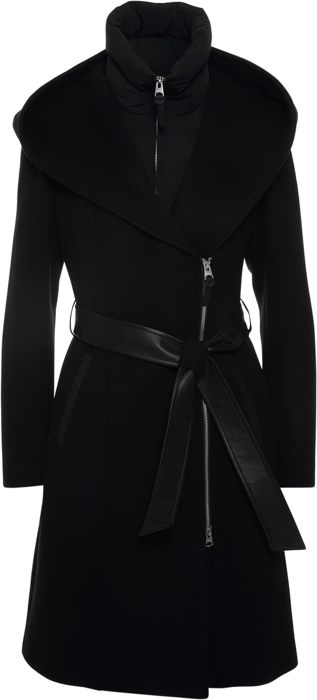Mackage Shia-SLB 2-in-1 Double-Face Wool Coat with Removable Bib