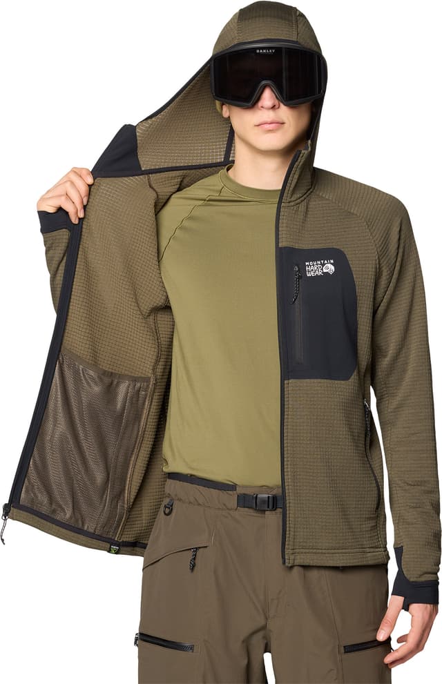 Mountain Hardwear Polartec Power Grid Full Zip Hoody - Men's