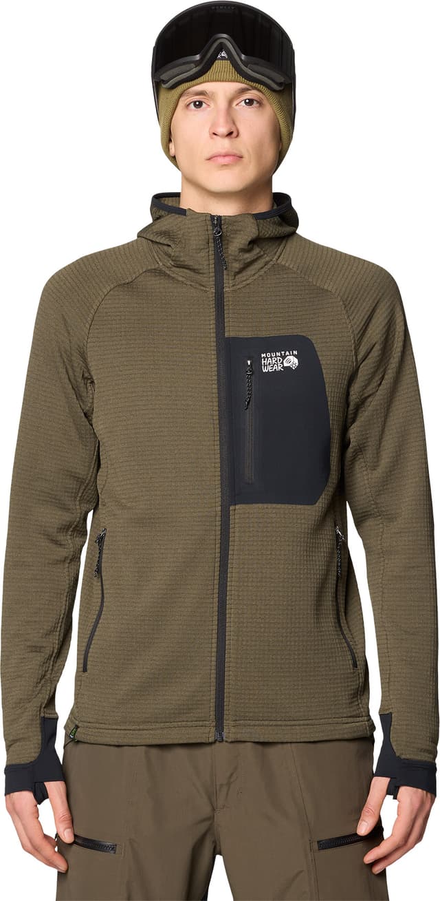 Mountain Hardwear Polartec Power Grid Full Zip Hoody - Men's
