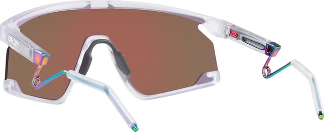 Oakley BXTR Metal Sunglasses - Matte Clear - Prizm Violet Iridium