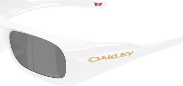 Oakley Permian Sunglasses - Pearlized White - Prizm Black Lens