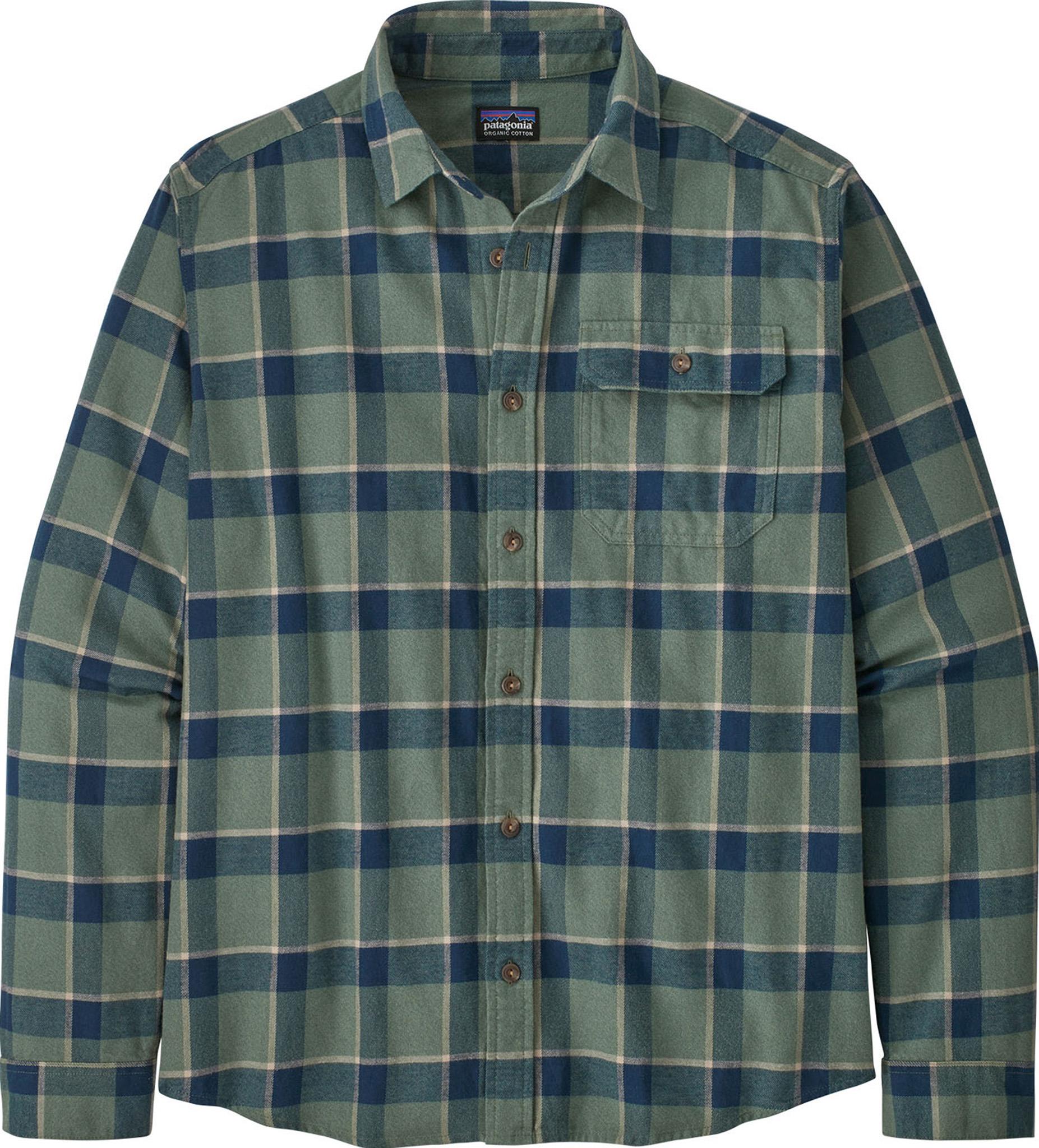 Patagonia ORGANIC COTTON 42410FA22 Long Sleeve Light Flannel Check Shirt, Men's Size M / eaa526690