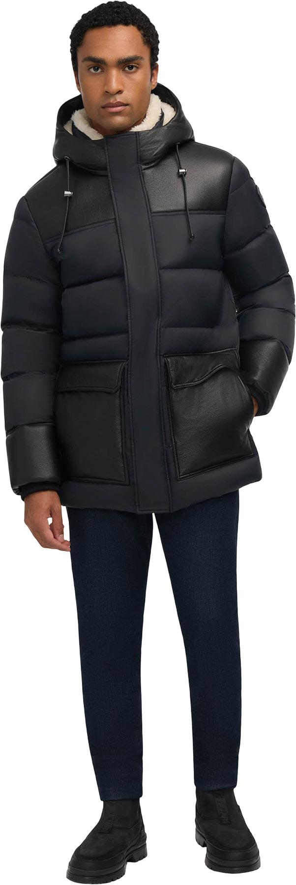 Pajar Wolf Mix Media Faux Shearling Puffer Parka with Fixed Hood