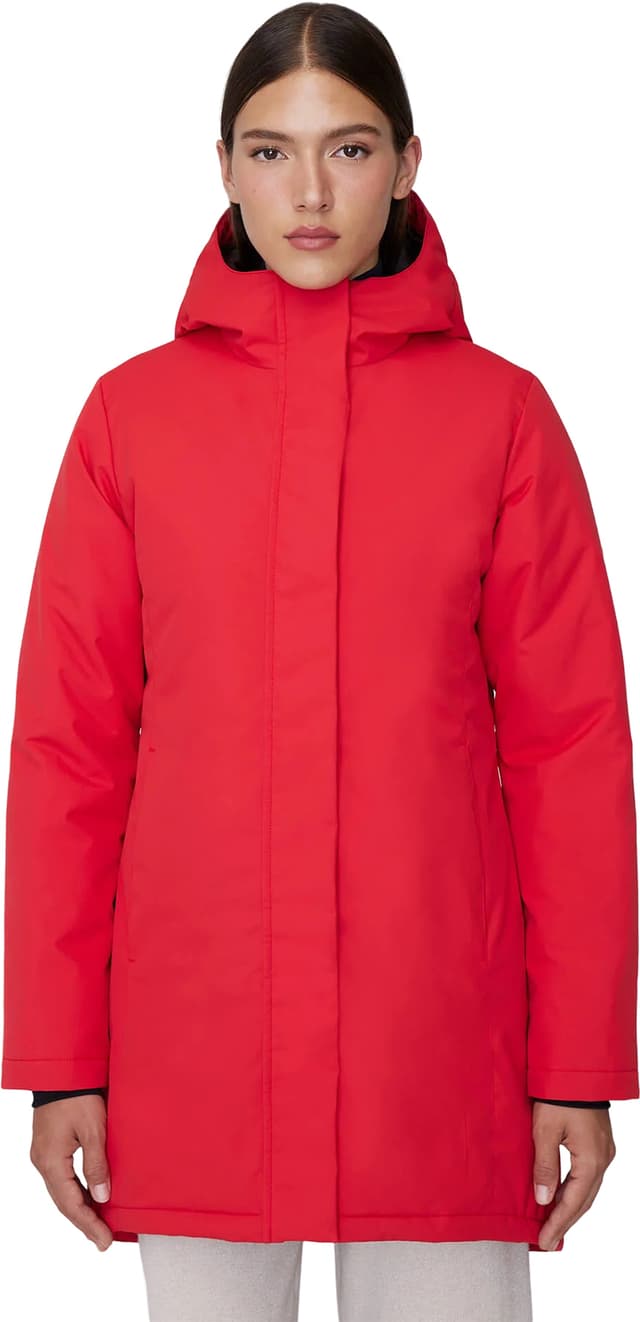 Quartz Co. Isabela Lightweight Hooded Waisted Down Jacket