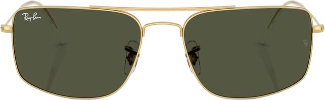 Ray-Ban Explorer III Sunglasses - Polished Arista Gold - Green