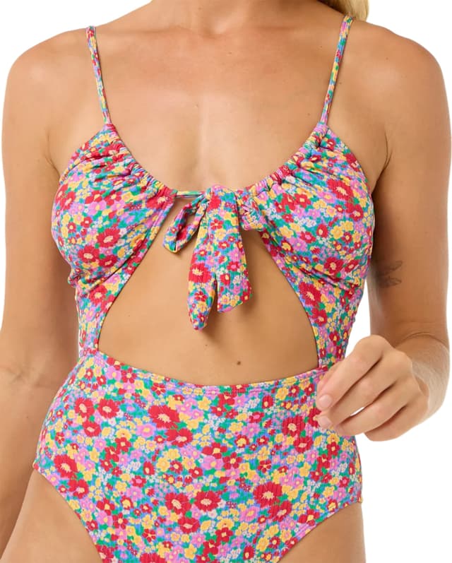 ワンピース水着 RIP CURL Las Flores Cheeky One Piece RIP CURL Las Flores Cheeky One-Piece Swimsuit - Navy and