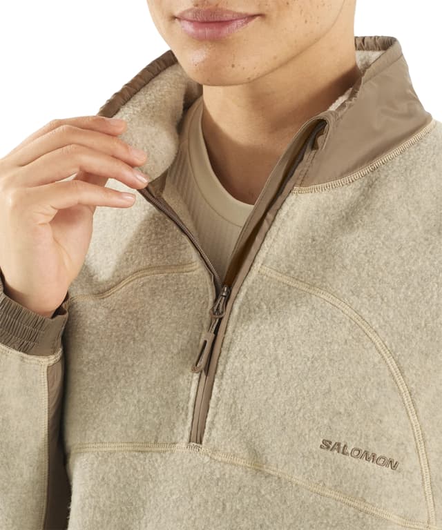 Salomon Chroma Half Zip Cropped Fleece Pullover - Women's