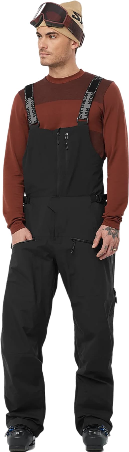 Salomon Absolute 3 Layer Shell Bib Pants - Men's | Altitude Sports