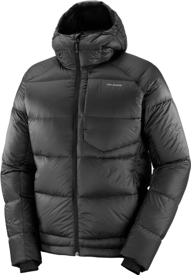 ジャケット・アウター SALOMON OUTLINE DOWN JACKET BLACK Salomon Outline Down Hooded Jacket - Men's | Altitude Sports