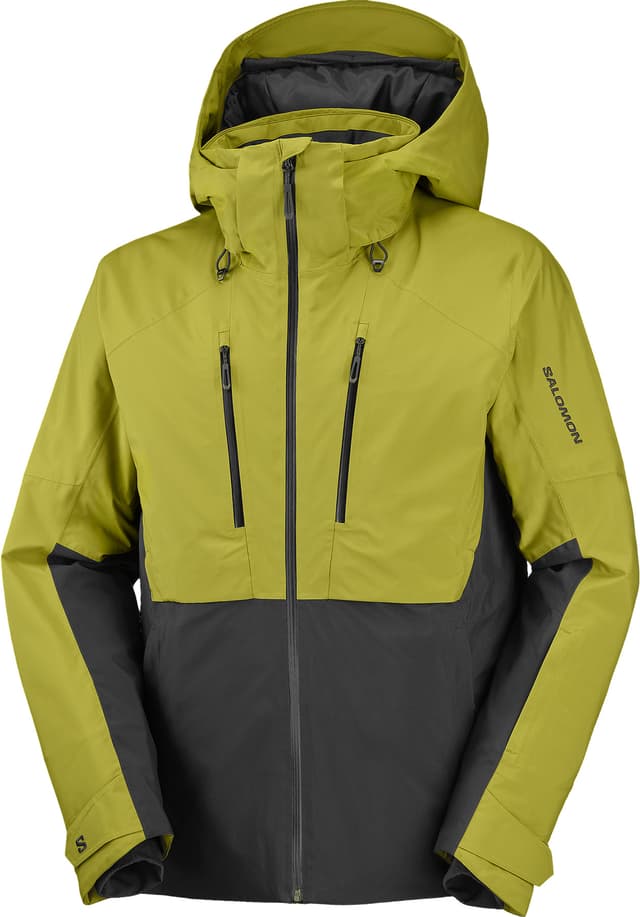 Salomon フード付きジャケット イエロー/オリーブ Salomon Brilliant 2.0 Jacket - Men's | Altitude Sports