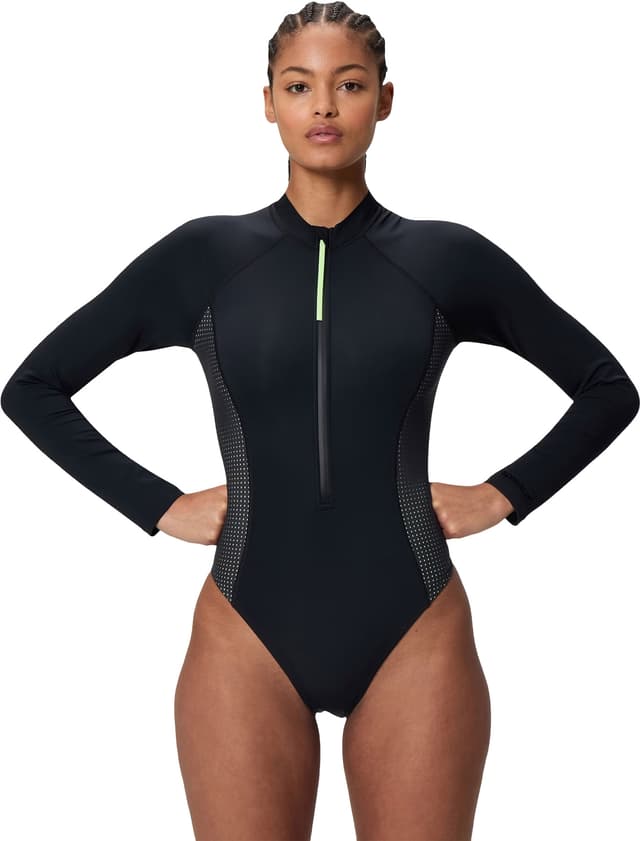 Speedo Scuba Flex Long Sleeve Zip One Piece Swimsuit - Women's