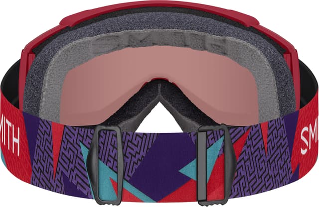スキー・スノーボードアクセサリー Smith Squad S Crimson A-Maze-Zing Smith Optics Squad S Goggles - Crimson A-Maze-Zing - ChromaPop