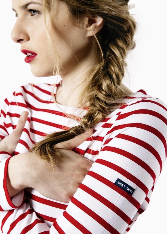 Saint James Minquidame Breton Striped Shirt With Long Sleeve